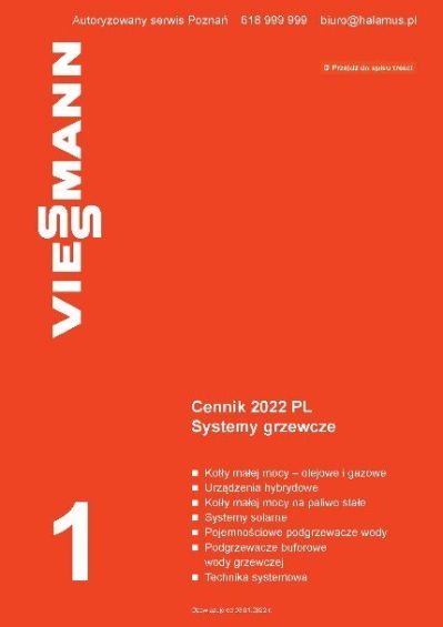 Systemy grzewcze Viessmann 1 2022