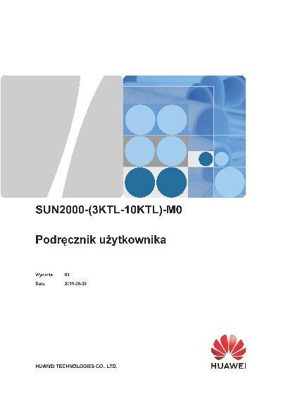 Huawei falownik SUN2000 instrukcja