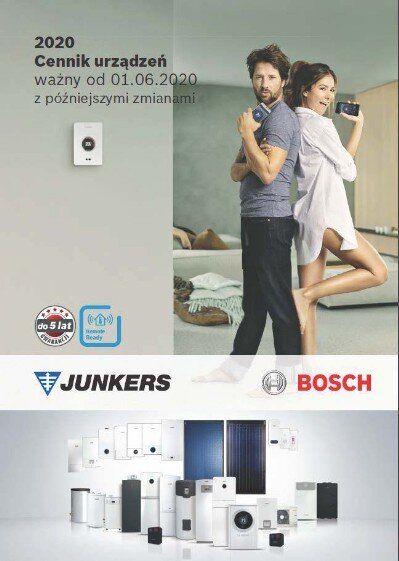 Katalog i cennik urządzeń Junkers Bosch 2020